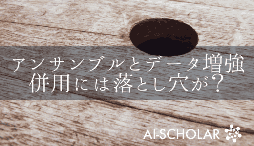 アンサンブルとデータ増強の併用には落とし